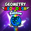 Play Geometry Neon Dash Rainbow Game Free